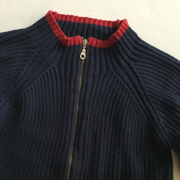Tea Collection navy & red Soba sweater jacket - Picture 3 of 5